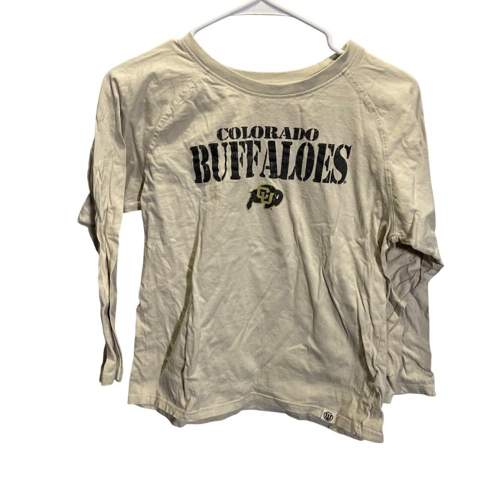 Wes & Willy Youth‎ Colorado Buffaloes Long Sleeve Shirt XL Beige